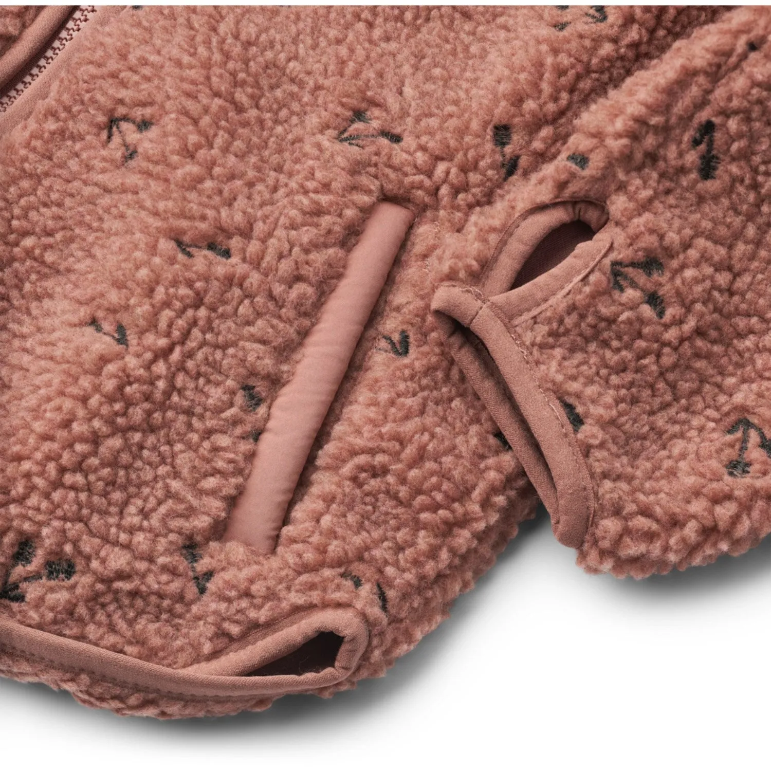 Camp Outfit LieWood Cherries / Dark Rosetta Mara Pile Jacket With Ears