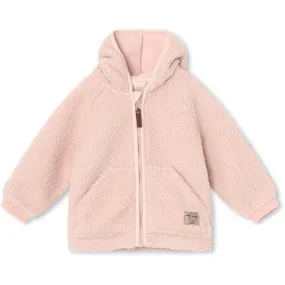 MINI A TURE Liff Teddy Fleece Jacket Rose Smoke Practical Outfit