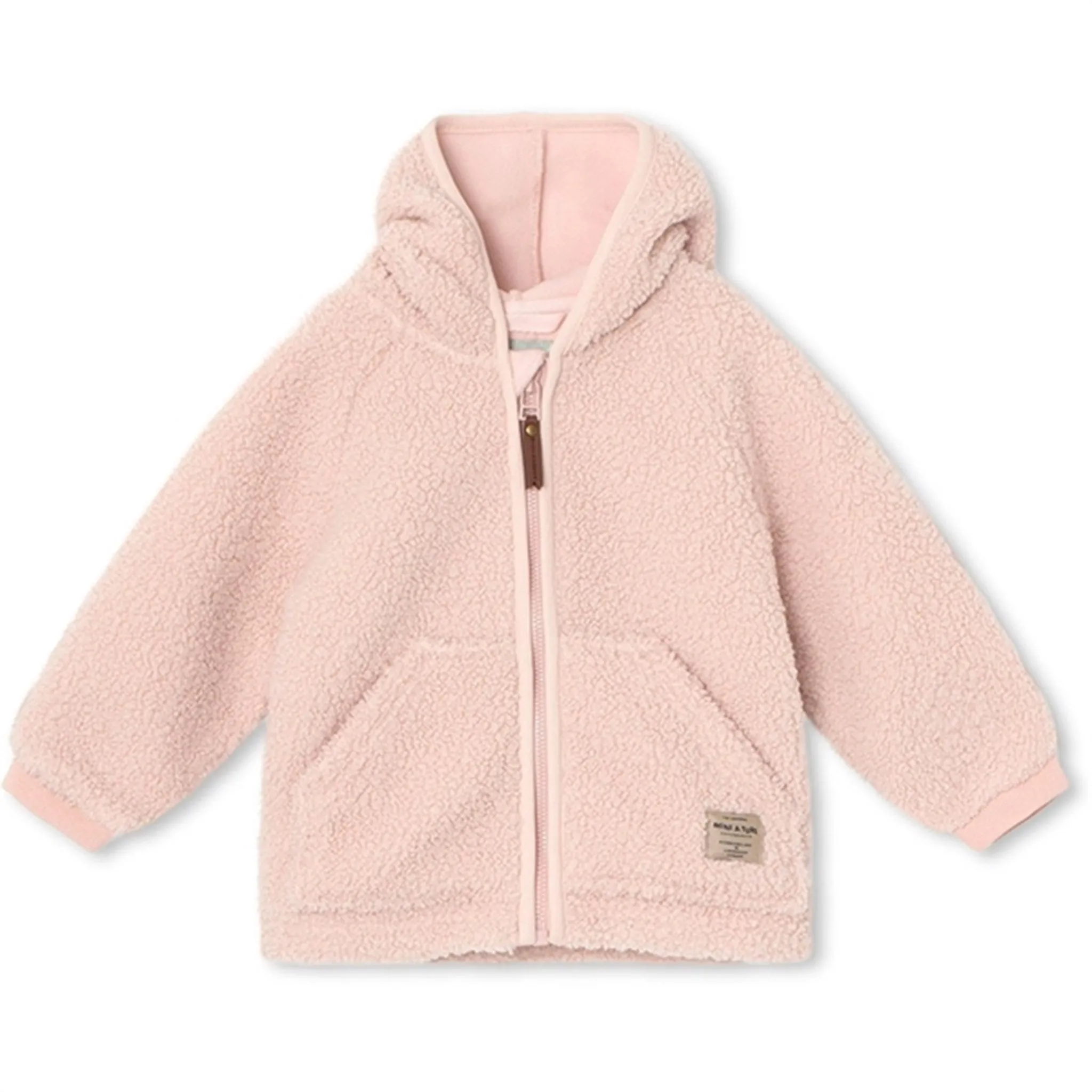 Cold Weather Gear MINI A TURE Liff Teddy Fleece Jacket Rose Smoke