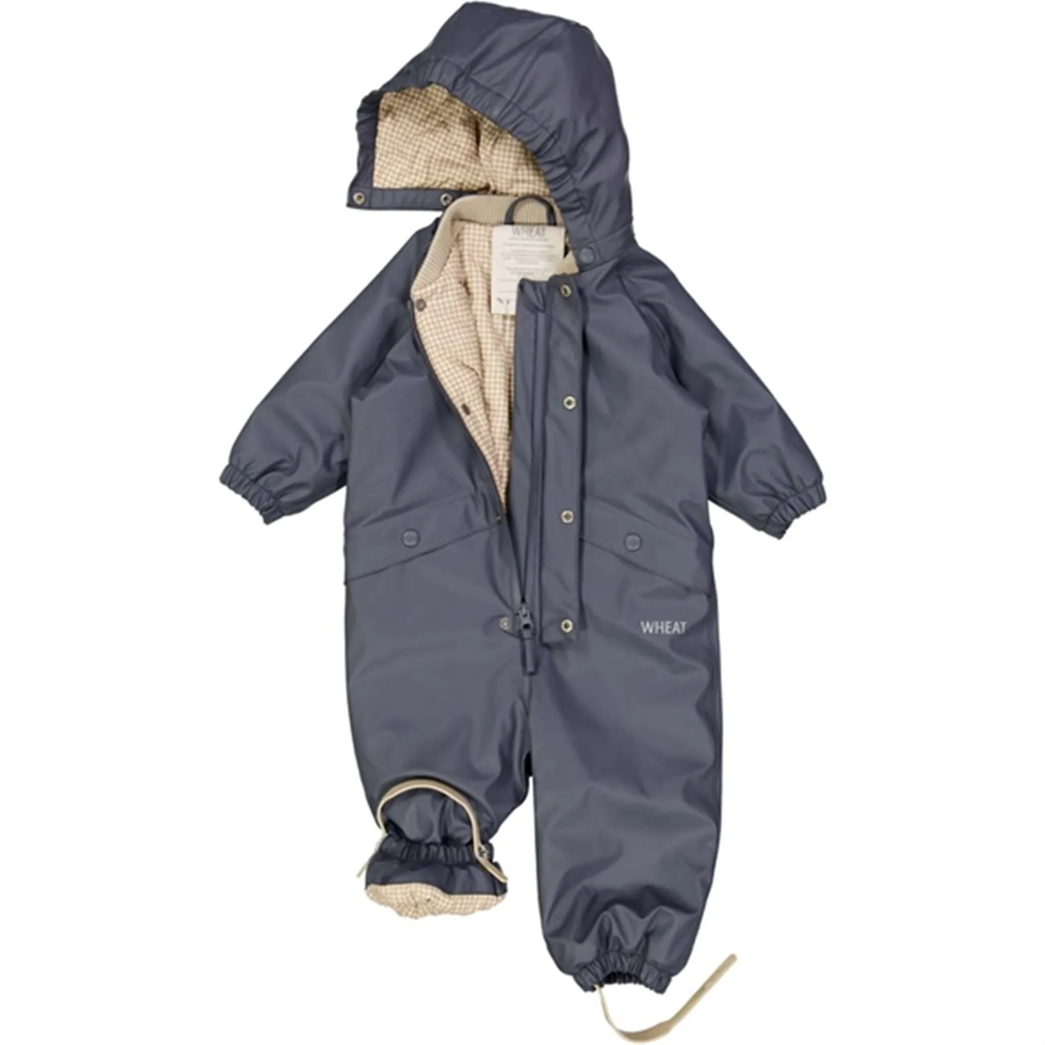 Rain Day Wheat Rainsuit Aiko Thermo Greyblue
