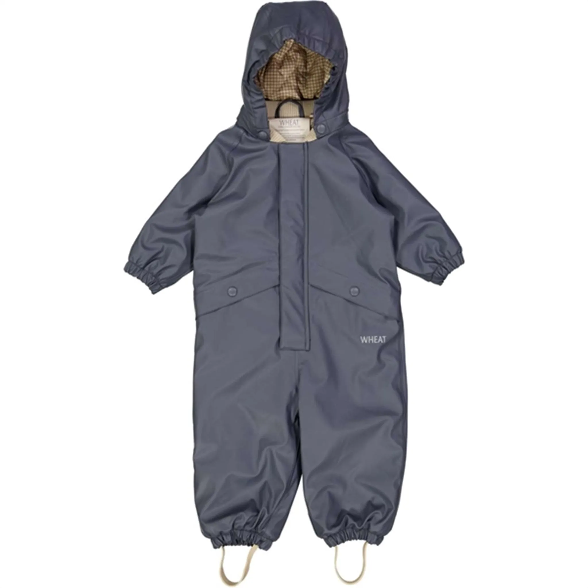 Durable Shell Layer Wheat Rainsuit Aiko Thermo Greyblue