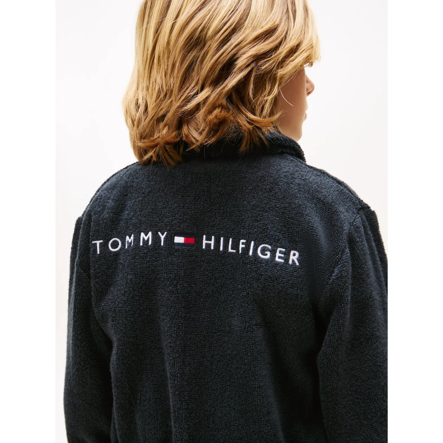 Tommy Hilfiger Desert Sky Towelling Bathrobe Comfort Mood Stay Indoors Fit