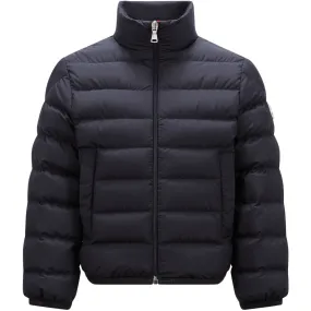 Moncler Medium Blue Baudinet Jacket Satin-Edge