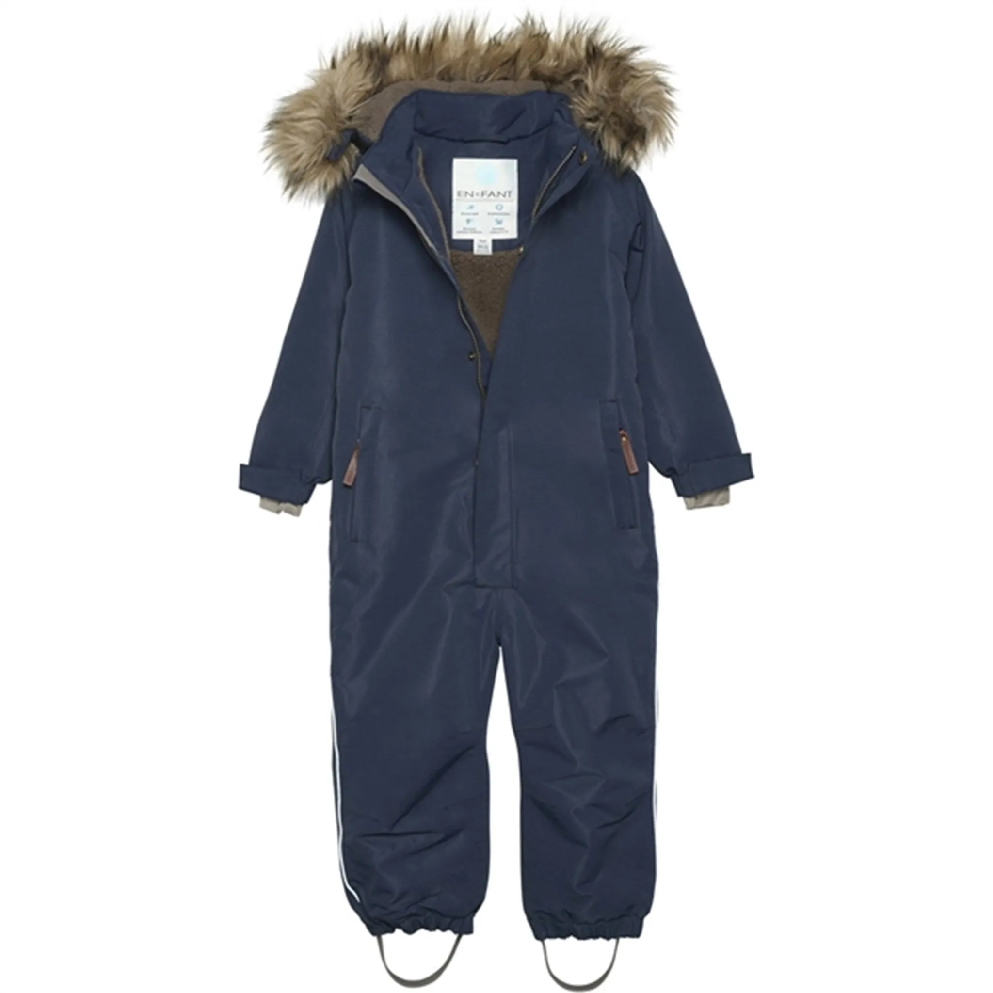 En Fant Snow Suit m. Faux Fur Parisian Night Care-Instructions-Included