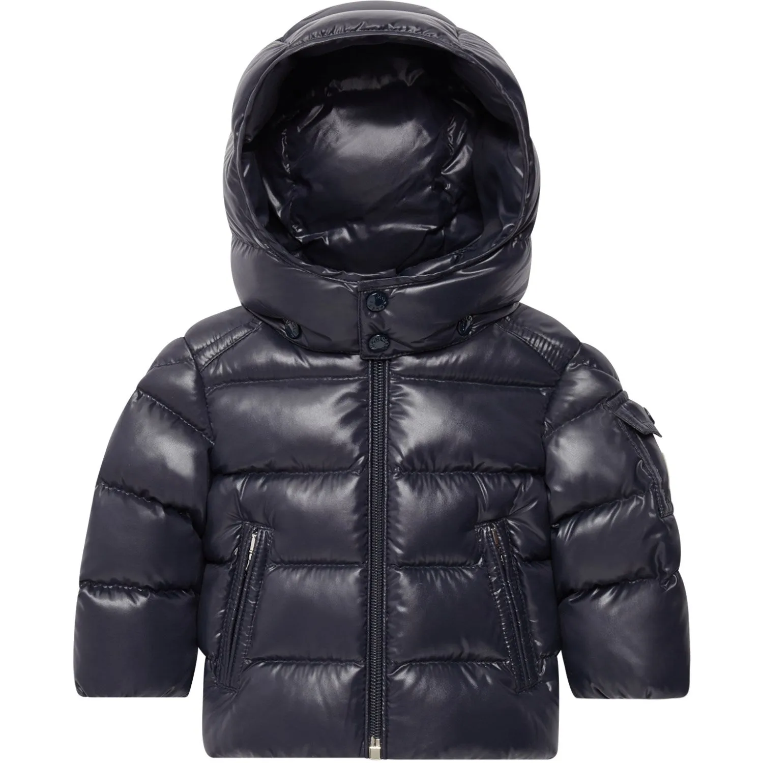 Box-Pleat Moncler Navy Maya Jacket