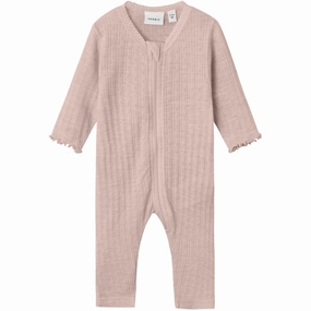 Name It Shadow Gray Nbfwossa Wo/Si Rib Nightsuit Picnic Slim