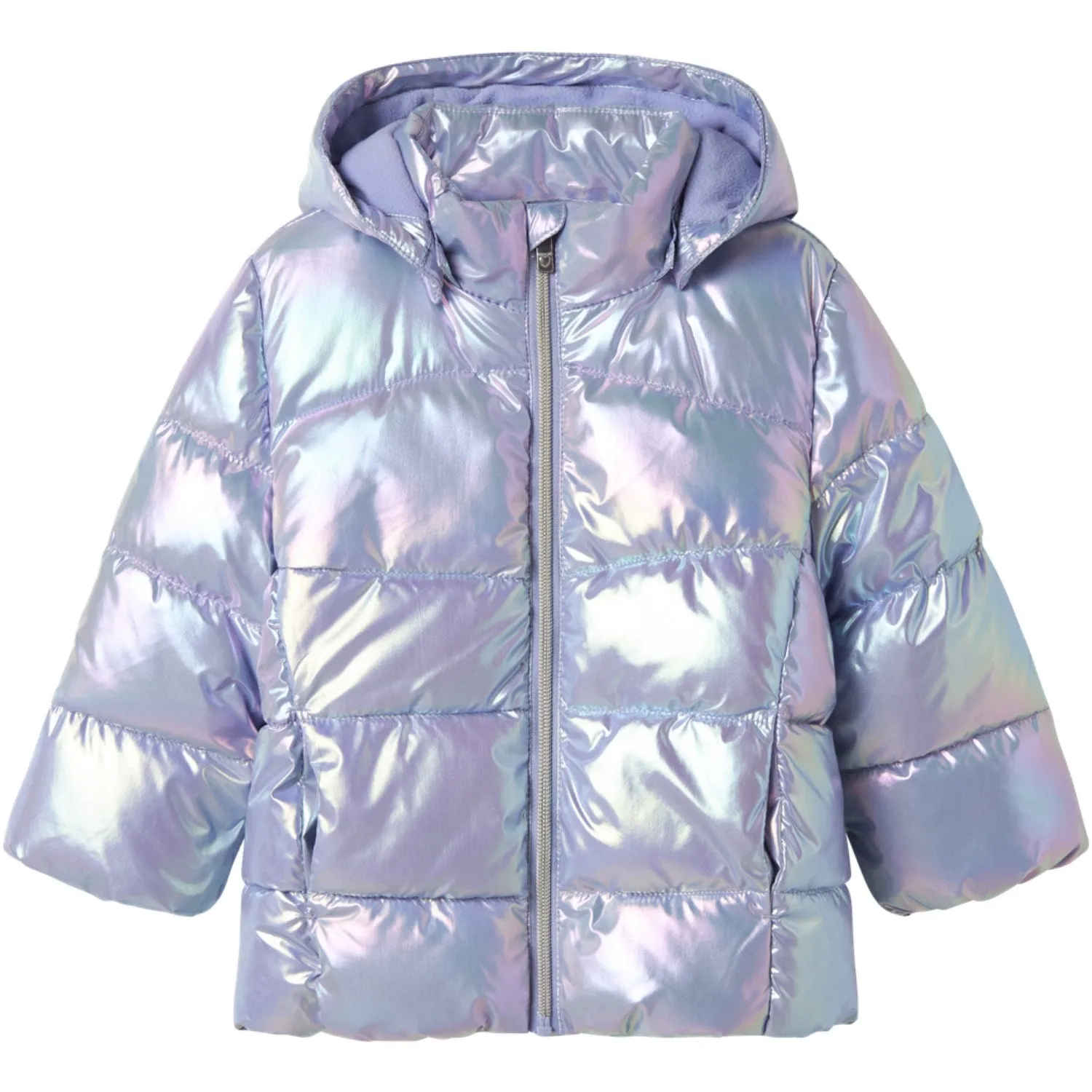 Casual Name It Pastel Lilac Nmfmolina Puffer Jacket Shiny
