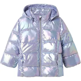 Casual Name It Pastel Lilac Nmfmolina Puffer Jacket Shiny