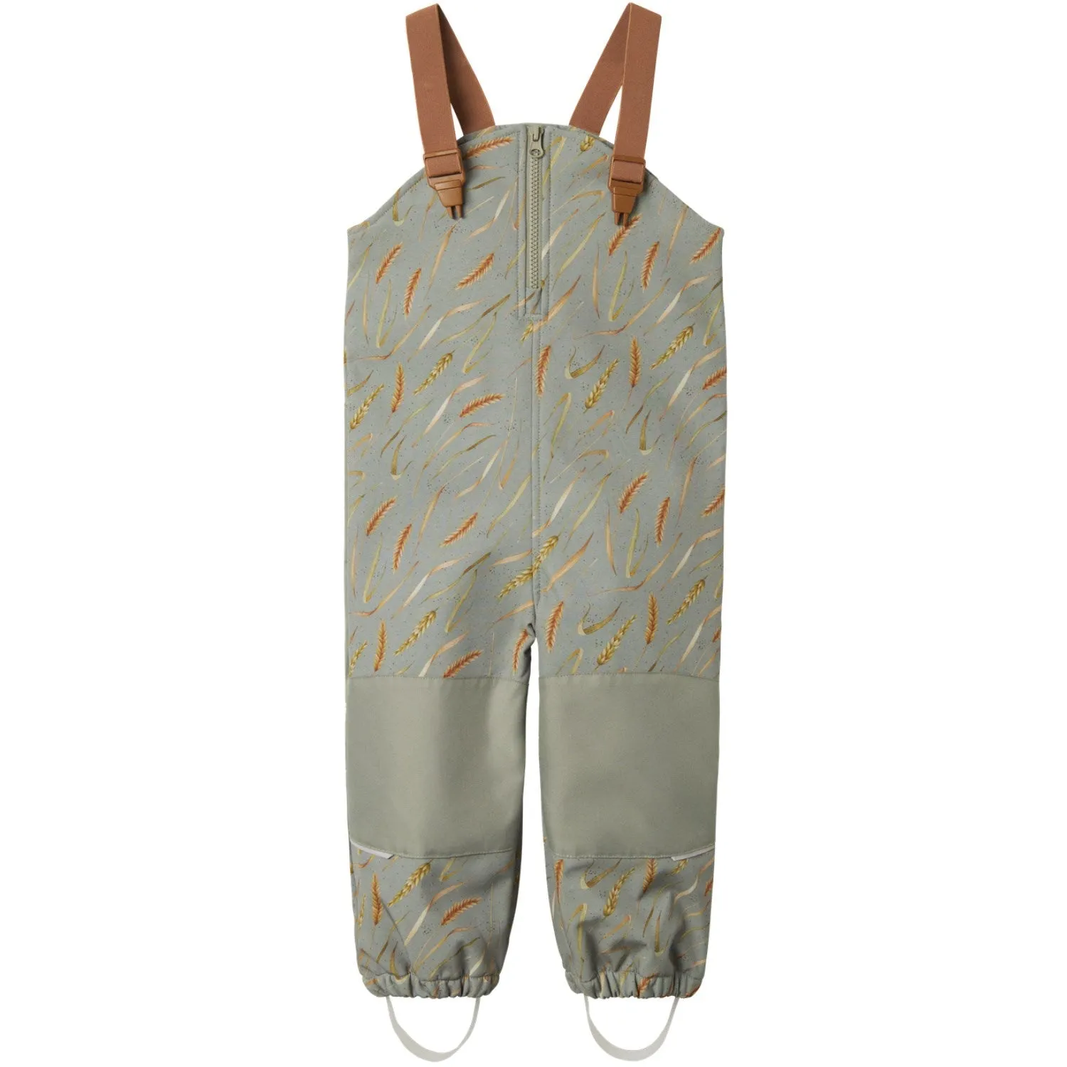 Name It Shadow Field Alfa08 Softshell Bib Pants AOP Fo Light wash