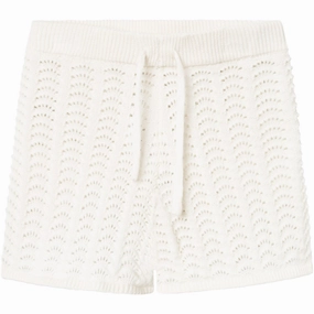 NonSlipGrip Lil'Atelier Coconut Milk Johanna Knit Shorts