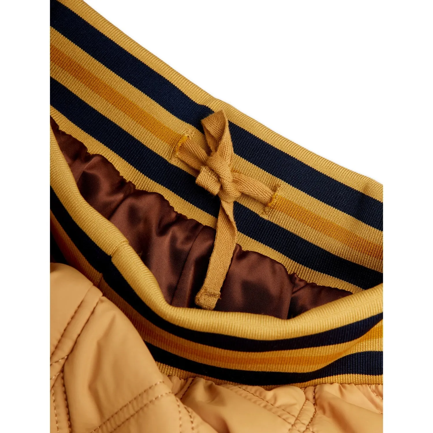 Cap-Sleeve Geometric-pattern Mini Rodini Beige Ritzratz Patch Quilted Outerwear Trousers