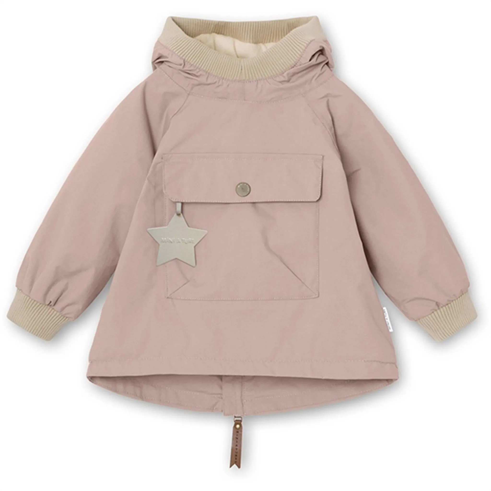pilots MINI A TURE Baby Vito Spring Anorak m/Fleece Lining Rose Smoke
