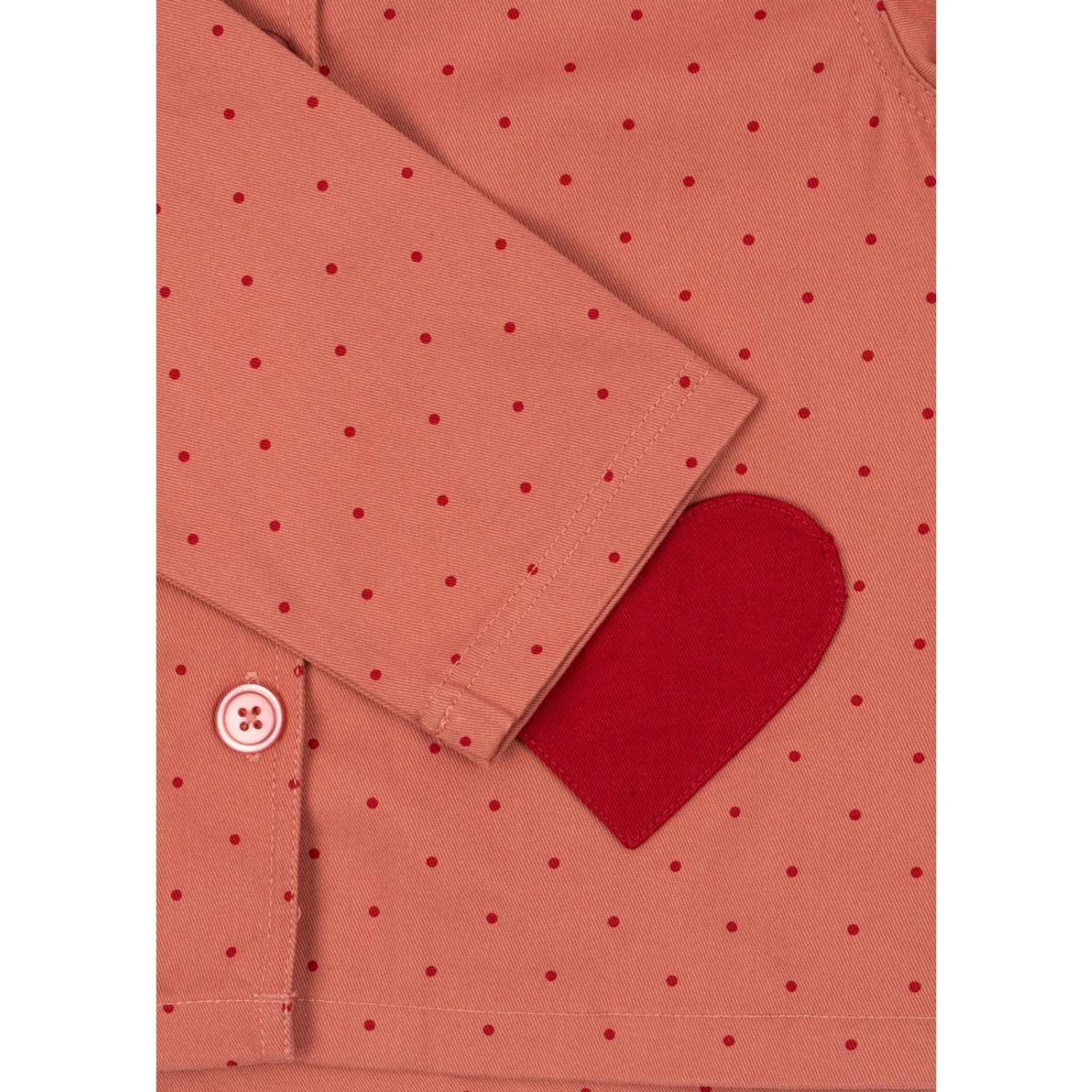 Functional Fit Ribbed Knit Cuffs Konges Sl?jd MahAndany Dot Nola Shirt Jacket Gots