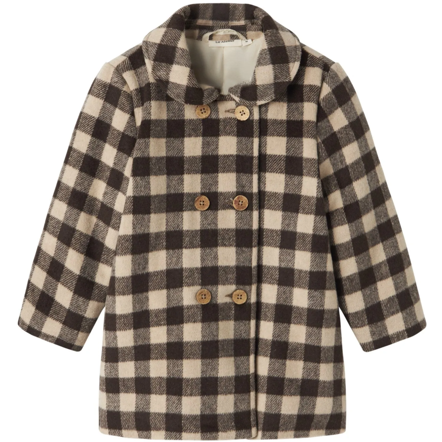 Lil'Atelier Turtledove Nmfnima Loose Long Jkt Lil Modern Look Rollaway Collar Feature