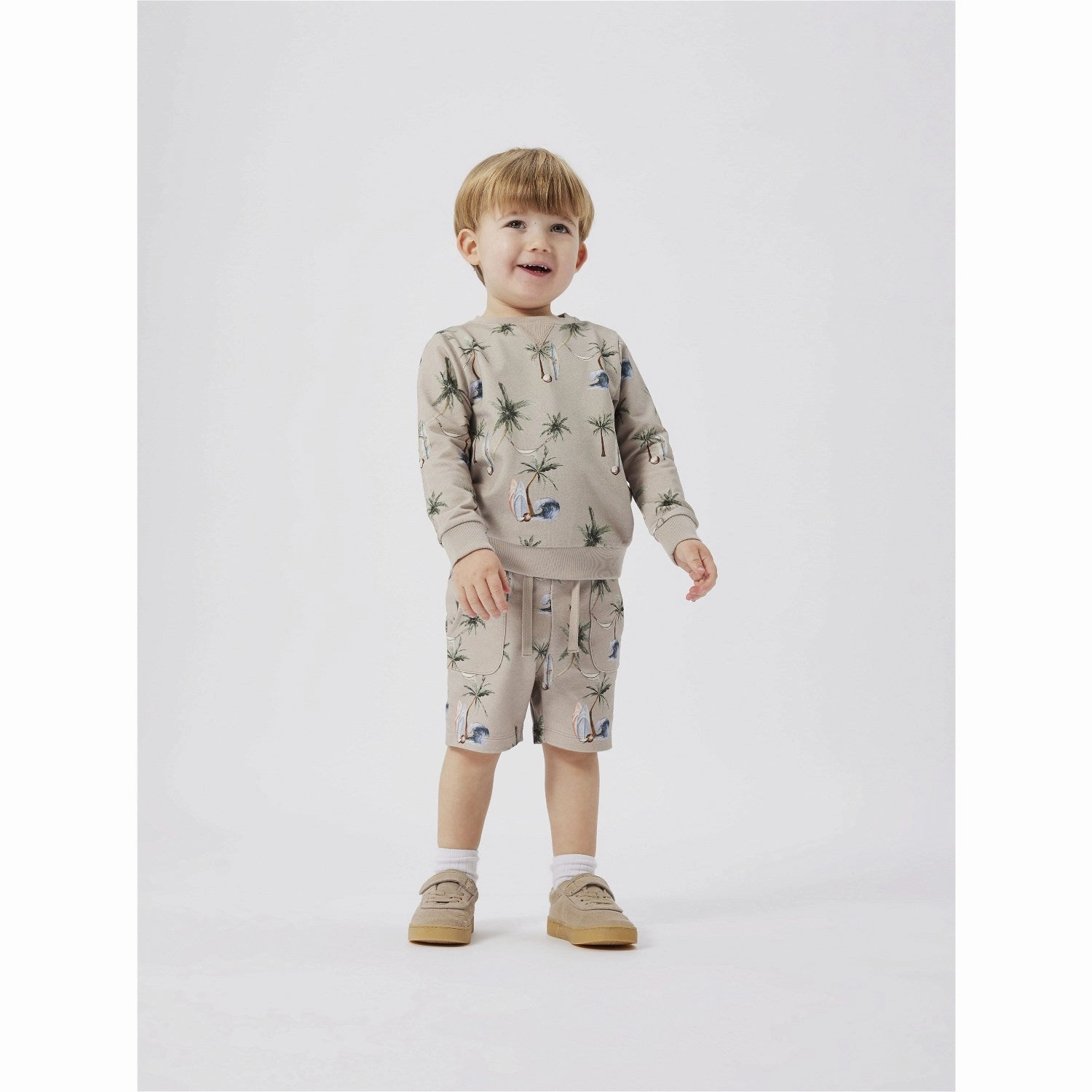 HighBackRise swimming suit alternative Name It Pure Cashmere Hermod Sweat Long Shorts