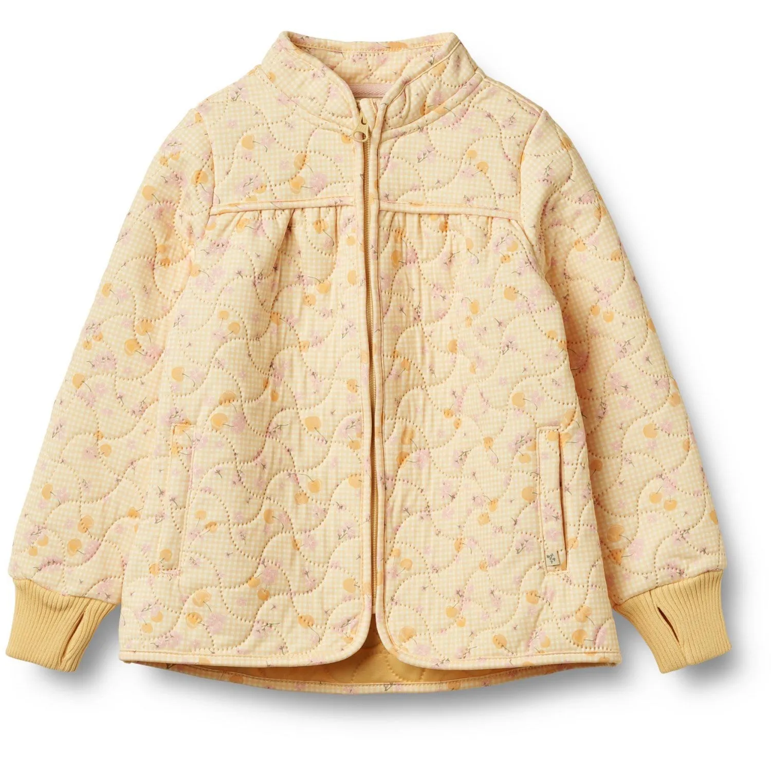 Modern casual top Water-resistant Wheat Yellow Cherries Thermo Jacket Tilde