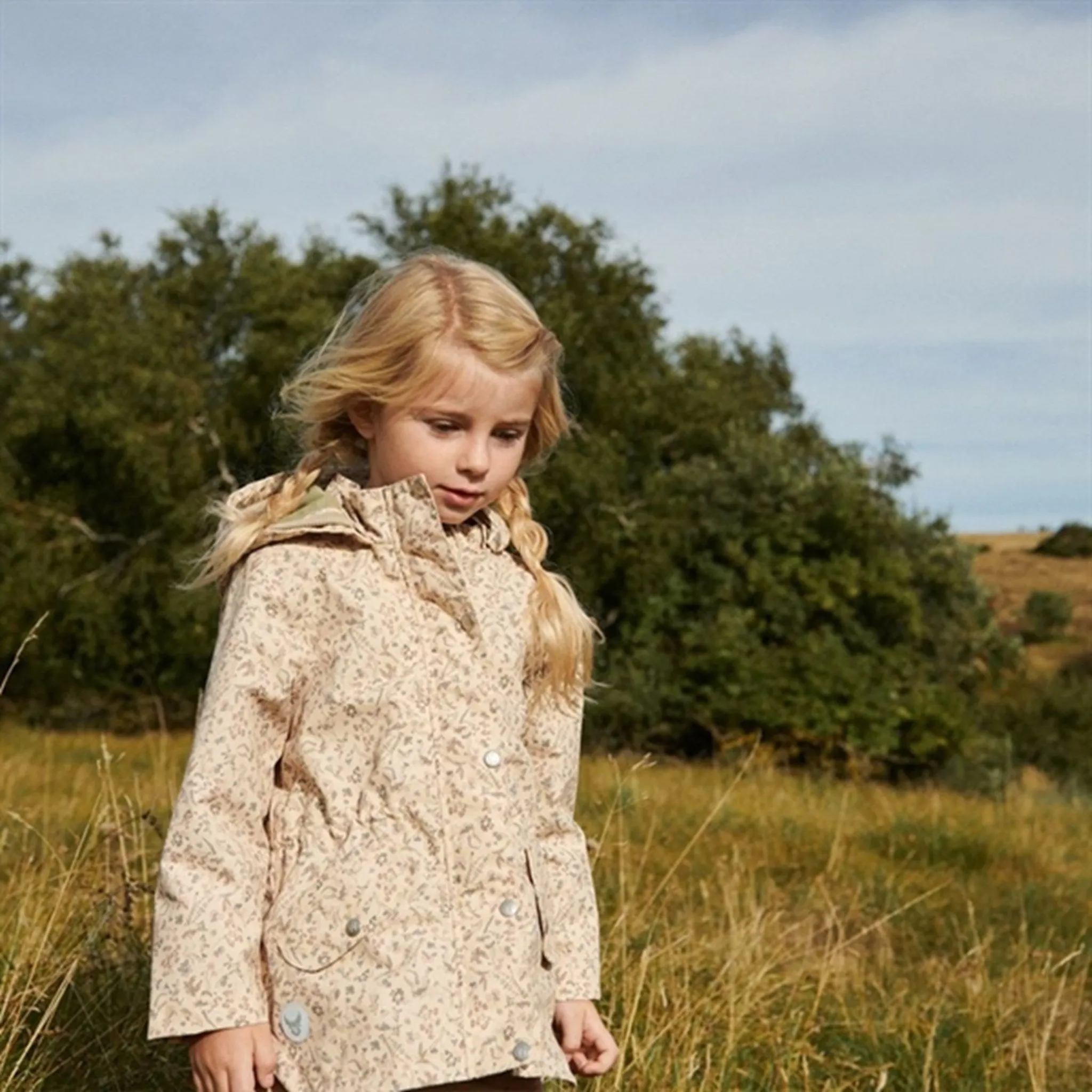 Wheat Jacket w. Fleece Gry Tech Wild Flowers Product Choice