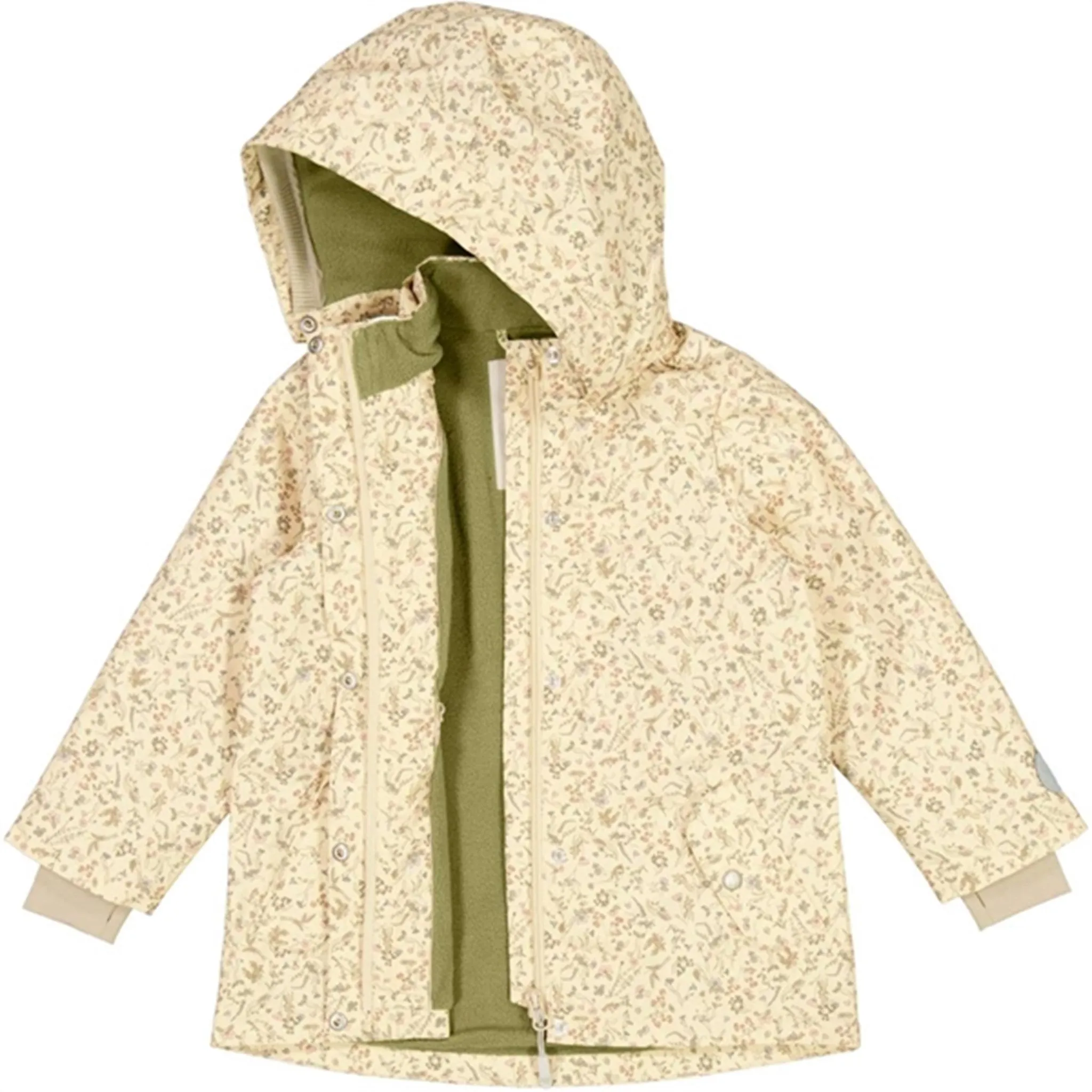 Wheat Jacket w. Fleece Gry Tech Wild Flowers Help High-Performance Wear