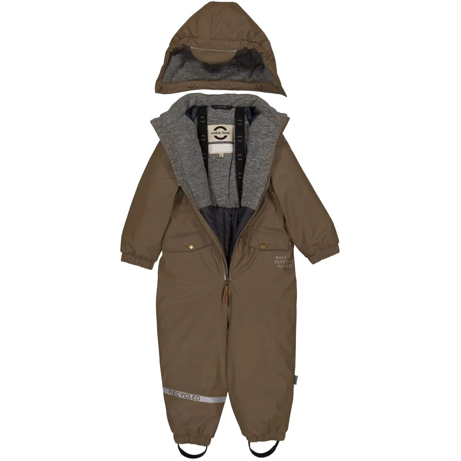 Casual outing blouse Mikk-Line Chocolate Chip PU Snow Suit Recycled