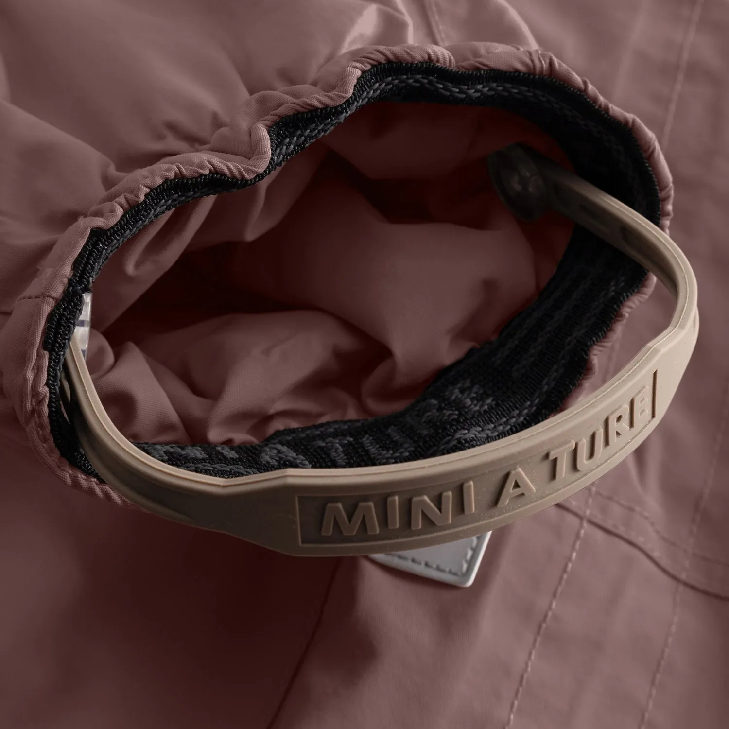 Velvet-Sleeve Mini A ture Peppercorn Plum Matwisti Fleece Lined Snowsuit. GRS