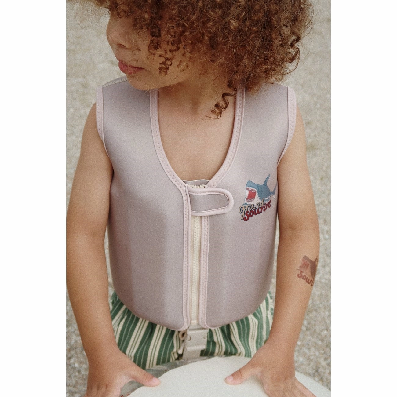 UV Protection Konges Sl?jd Neoprene Swim Vest Shark