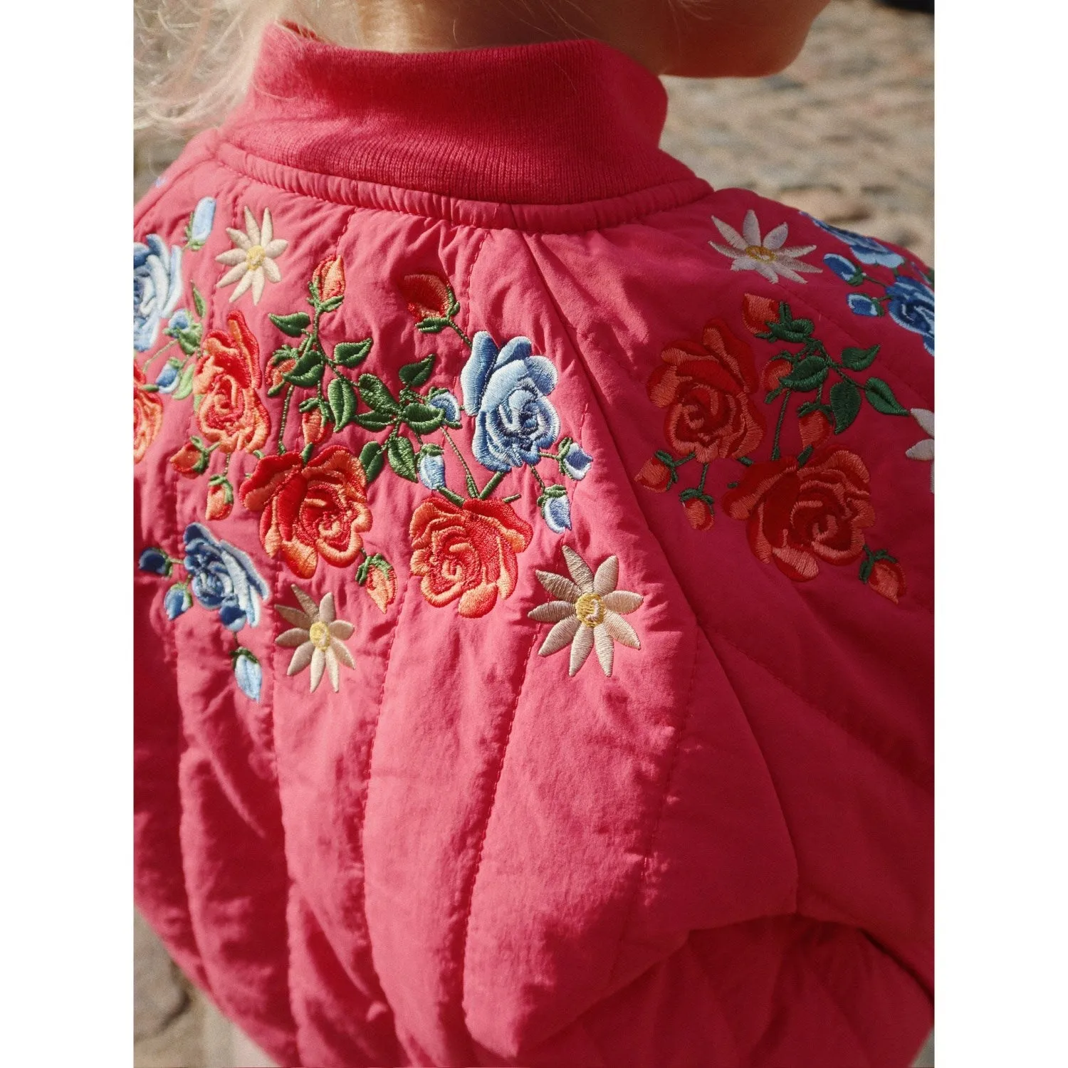 Konges Sl?jd Raspberry Wine Juno Bomber Jacket Structured-Shape Garden-Party