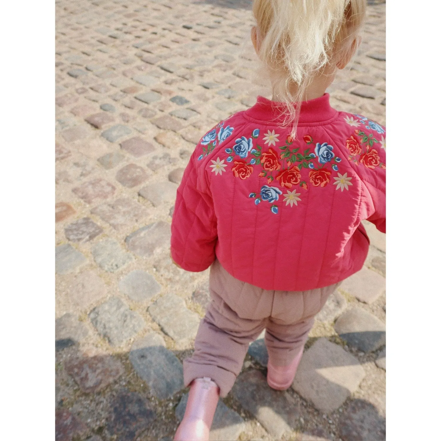 All-season Silk-Blend Konges Sl?jd Raspberry Wine Juno Bomber Jacket