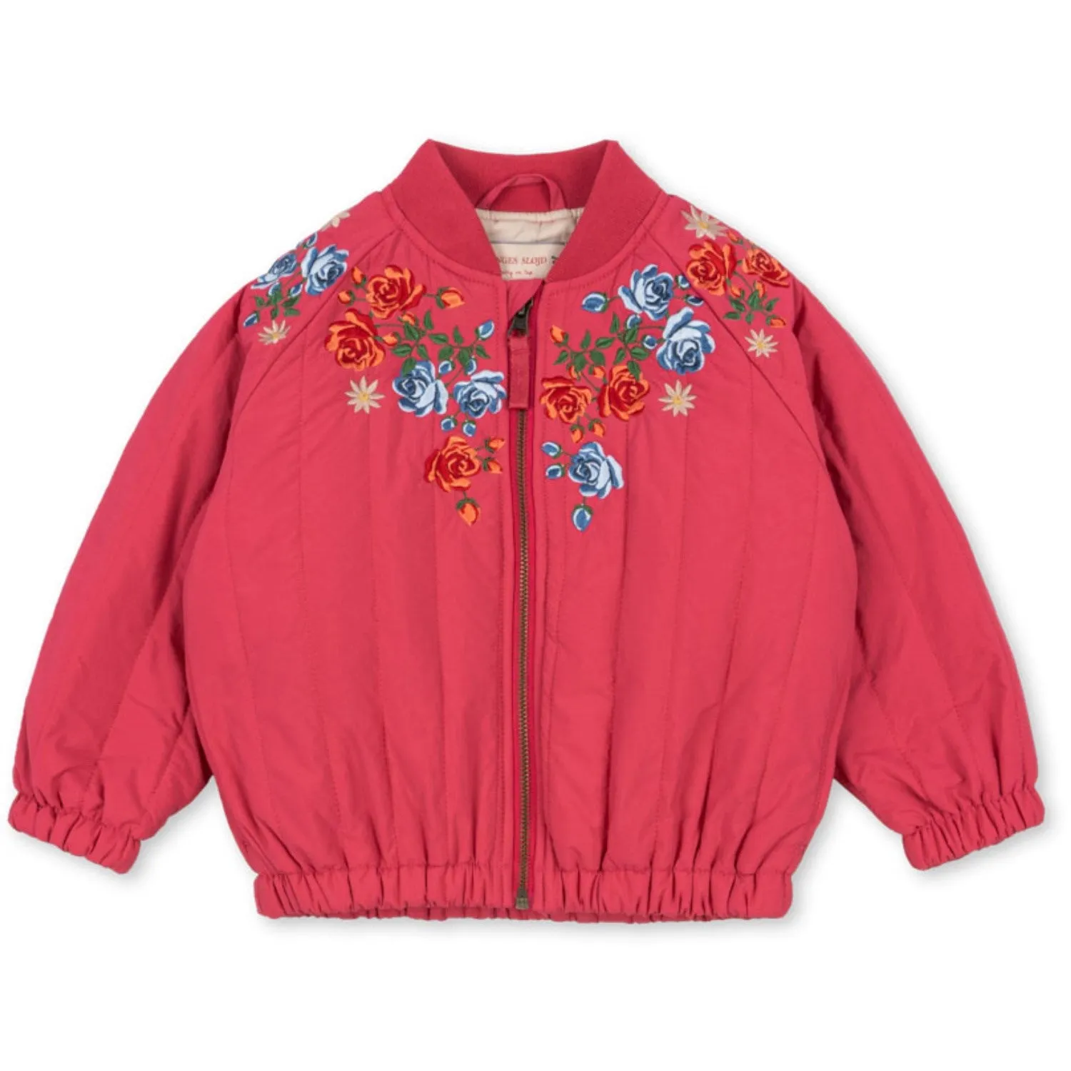 Side-Slit Konges Sl?jd Raspberry Wine Juno Bomber Jacket