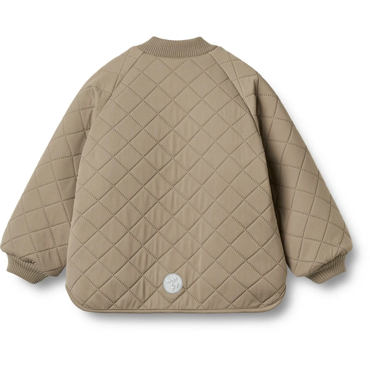 Wheat Beige Stone Reversible Thermo Jacket Lake Cropped-Length Wool-Blend