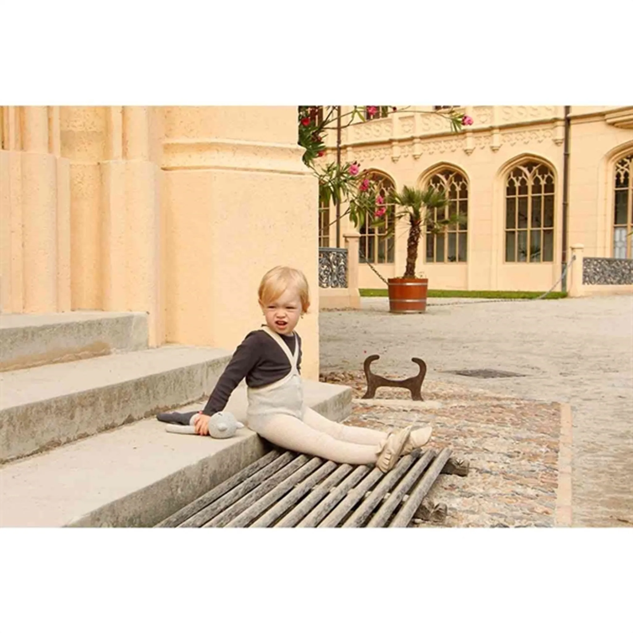 Custom Supportive-feature Silly Silas Footed Tights Cream