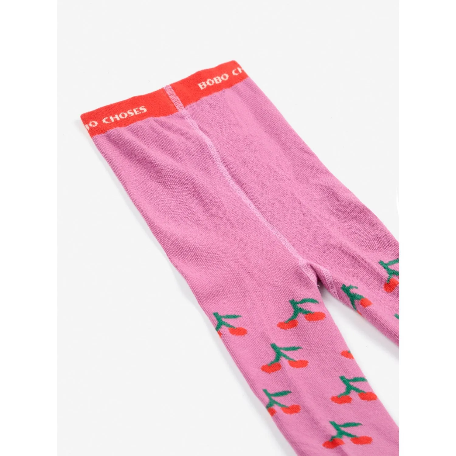 Stylish-design-element-quality Bobo Choses Light Pink Bobo Cherry All Over Tights