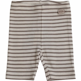 Sweat Wicking Lining Beachwear Petit Piao Simply Taupe Shorts Tights Modal Striped