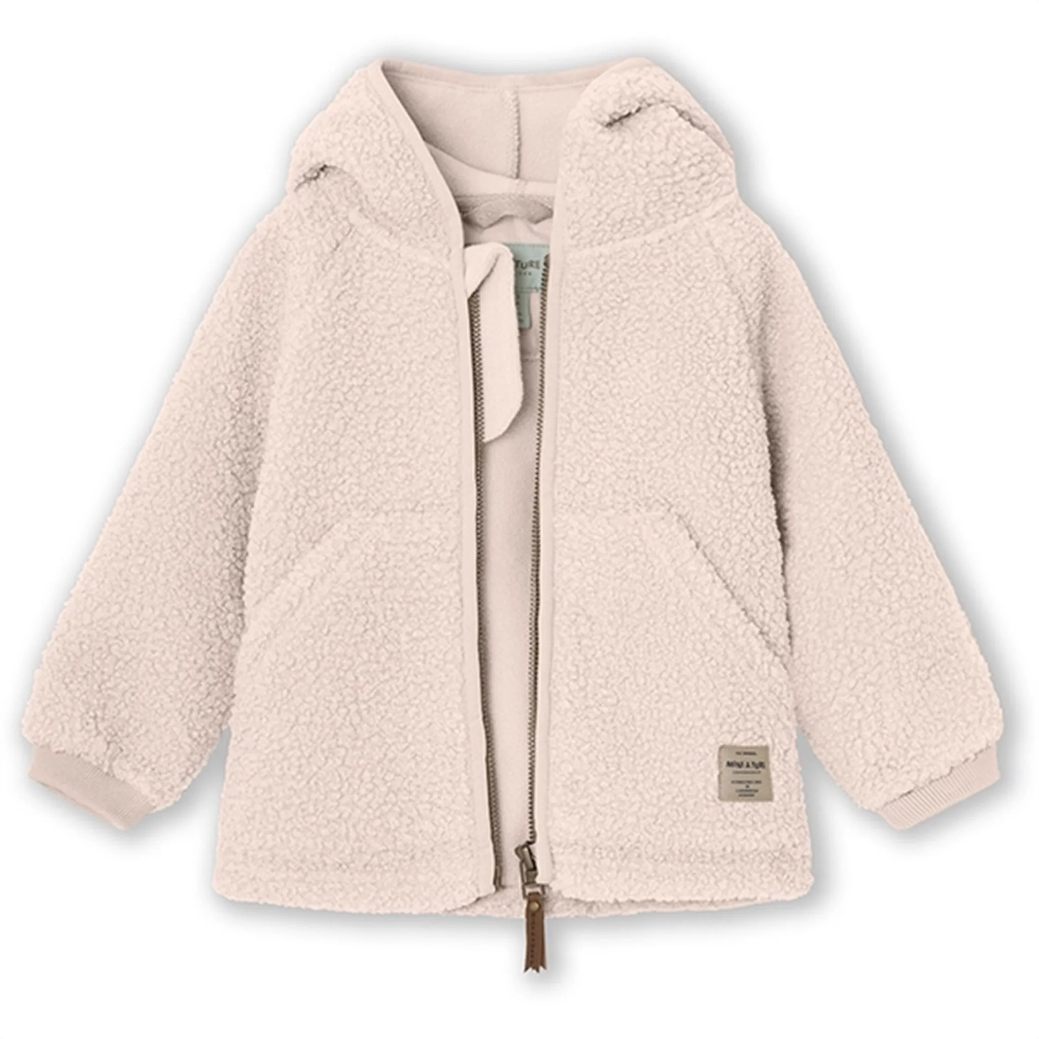 Layered Fit Effortless Cool MINI A TURE LIFF Teddy Fleece Jacket Mauve Chalk