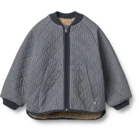 Special-Occasion Wheat Ink Stripe Reversible Thermo Jacket Lake