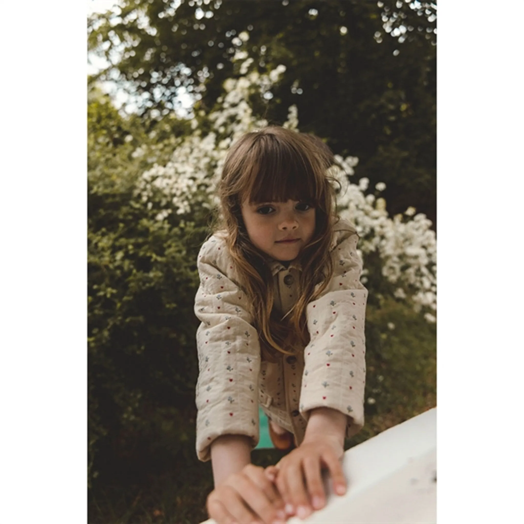 Slide flight travel Fl?ss Wilma Quiltet Jacket Heart Print