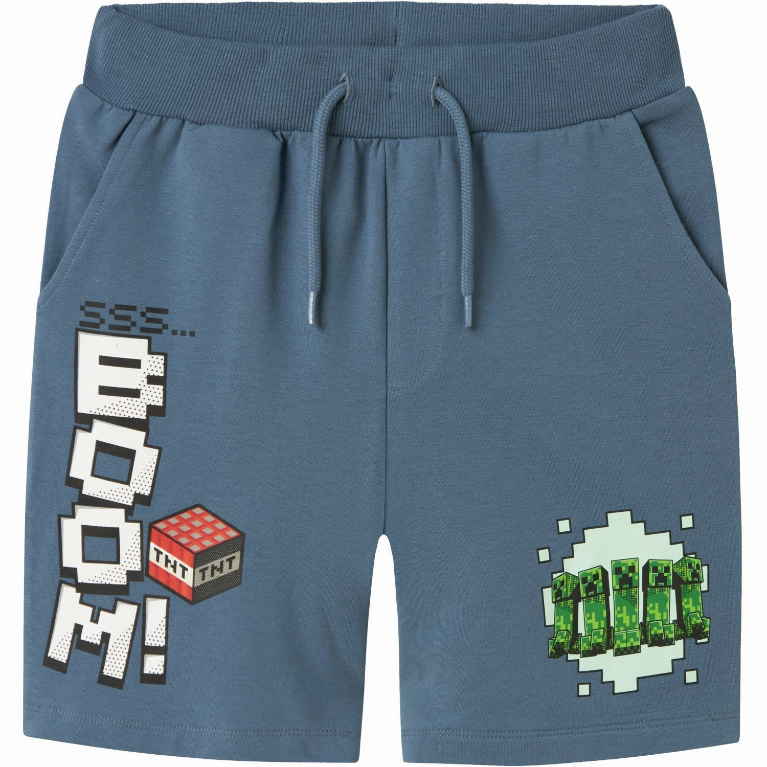 Name It Blue Mirage Mahi Minecraft Regular Sweat Shorts Playful Prints