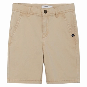 Name it Humus Silas Slim Twill Shorts nylon blend Quick Release Closure