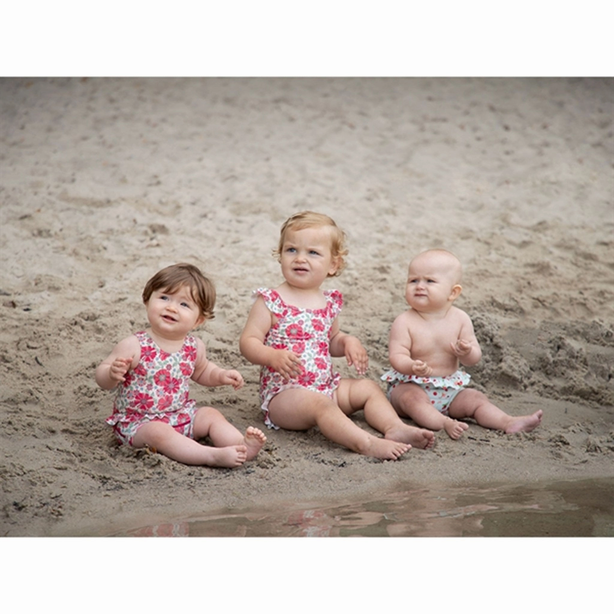 Figure-Flattering Non Abrasive Zipper Hust & Claire Soft Pink Maddie Diaper Swimsuit