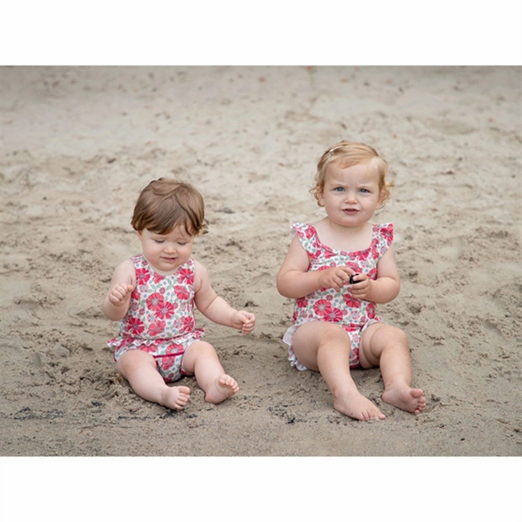 Tagless label Durable Elasticity Hust & Claire Soft Pink Maddie Diaper Swimsuit