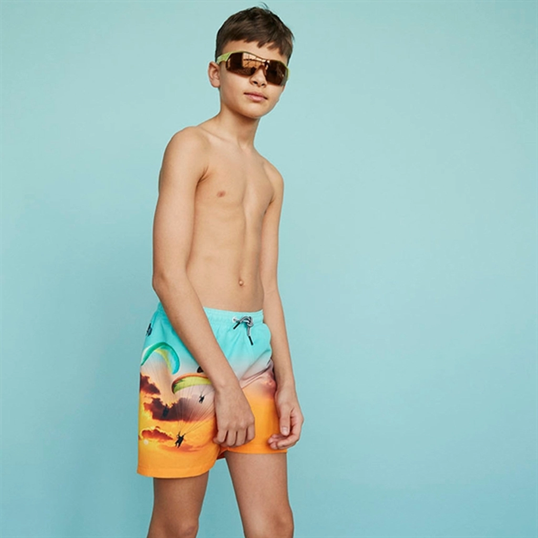Molo Parachute Niko Swim Shorts Stylish Prints UPF Sun Protection