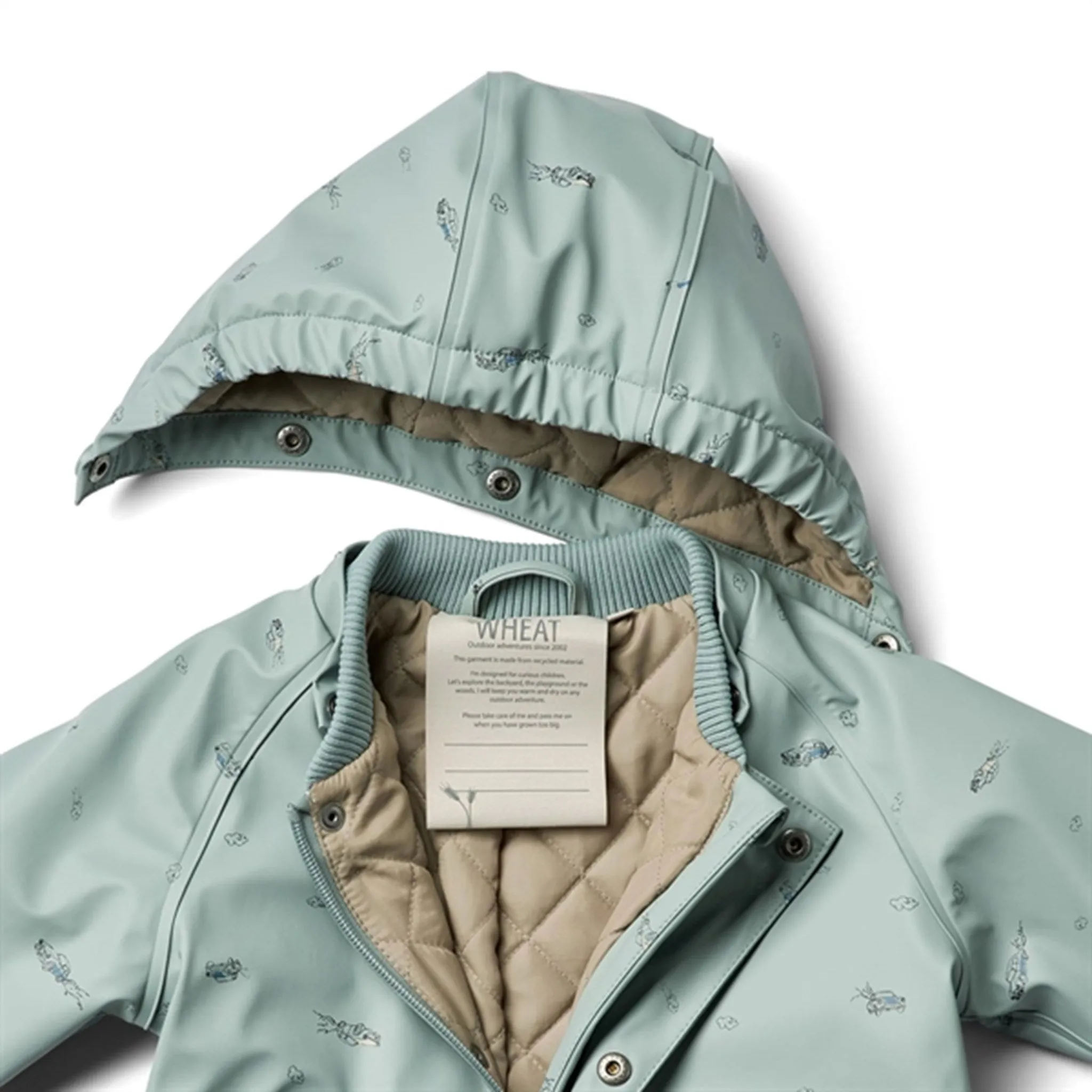 Dry Tech Long Coverage Wheat Rainsuit Thermo Aiko Flying Cars