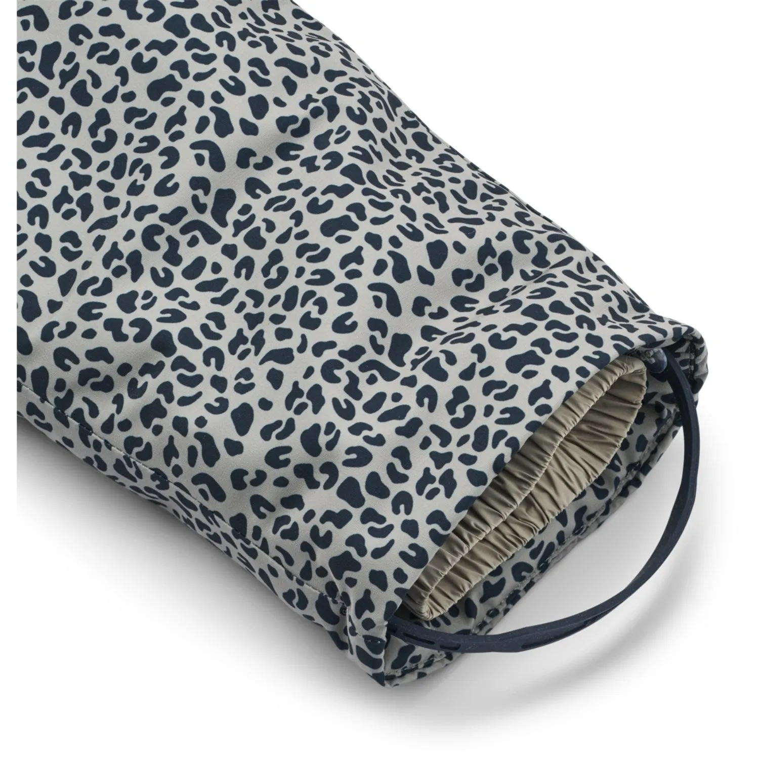 Soft cotton button-down Statement-Print LieWood Mini Leo / Mist Isa Snowsuit