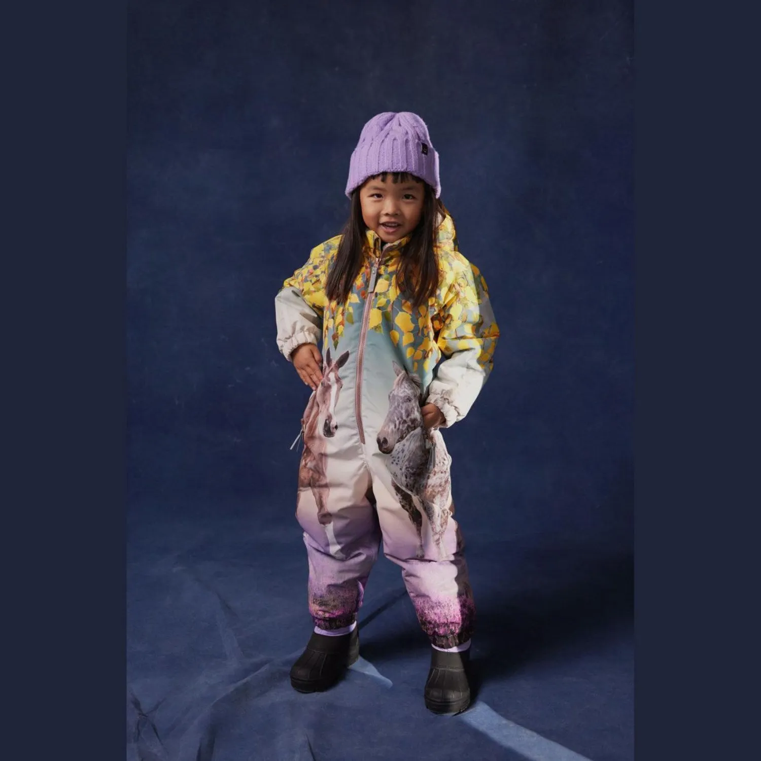 Influencer-Style Molo Dreamy Forest Polar Snowsuit