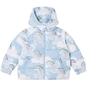 Stella McCartney Celeste/Multicolor Down Jacket Pastel-Tone