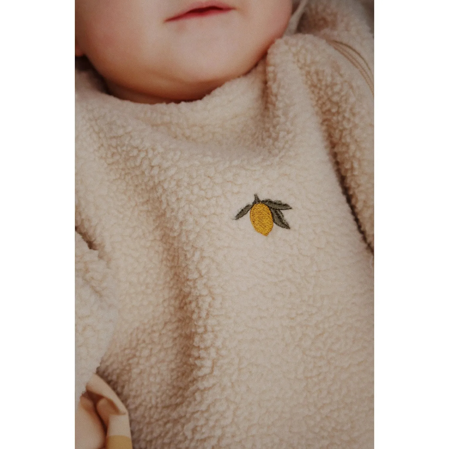 Countryside-Style Button-Cuff Konges Sl?jd Oxford Tan Safa Onesie Grs