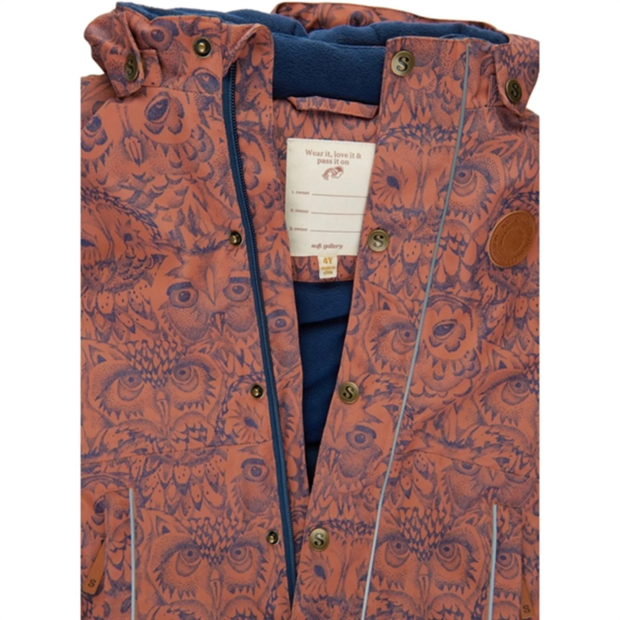 Soft Gallery Brown Patina Marlon Snowsuit Trendy textured shirt Everyday-Comfort