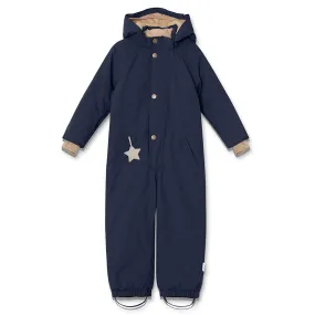 Mini A ture Outer space Wanni Fleece Snowsuit Fringe-Detail