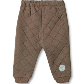 Skin-friendly Shirred-Detail Wheat Thermo Stone Pants Alex