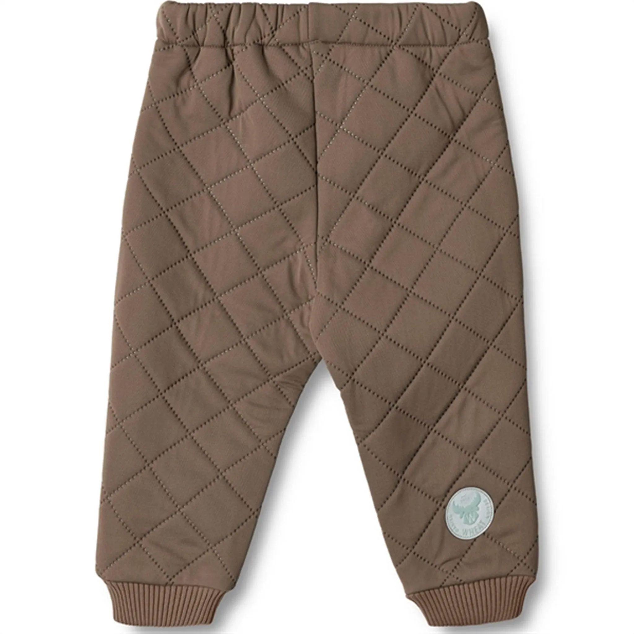 Skin-friendly Shirred-Detail Wheat Thermo Stone Pants Alex