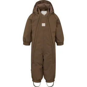 Shimmer-Finish MarMar Tech. Outerwear Solid Deep Choco Oriel Suit